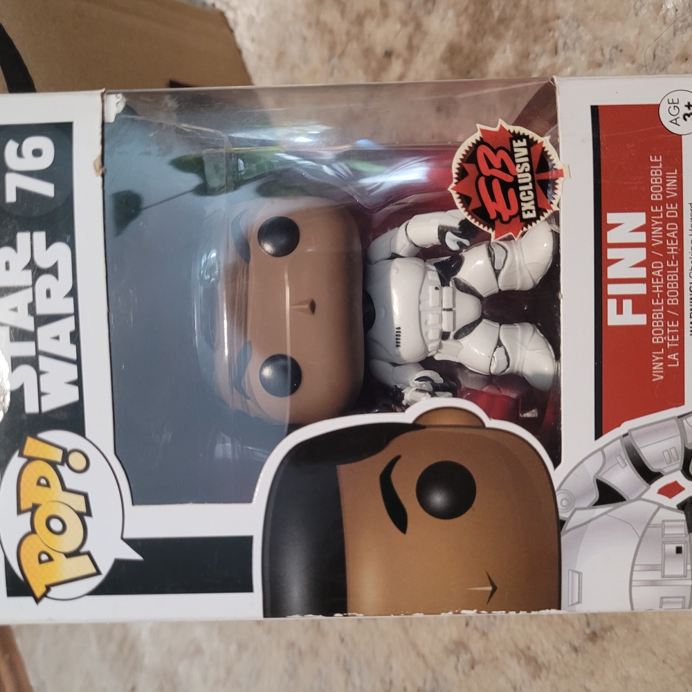 Funko Pop Star Wars Finn Figure - Brand New, EB Exclusive.